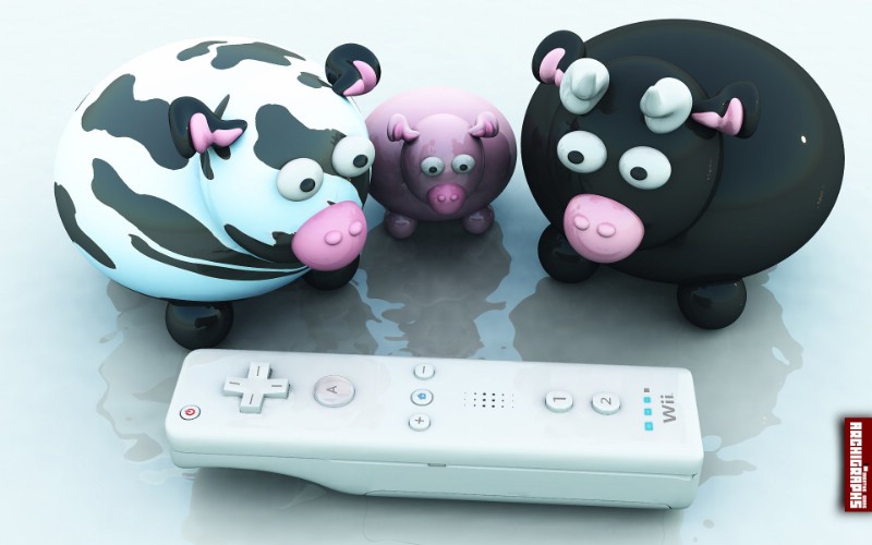  Curious Cow Family for Wii Remote桌面壁纸壁纸 Archigraphs创意3D动物插画设计壁纸壁纸 Archigraphs创意3D动物插画设计壁纸图片 Archigraphs创意3D动物插画设计壁纸素材 插画壁纸 插画图库 插画图片素材桌面壁纸