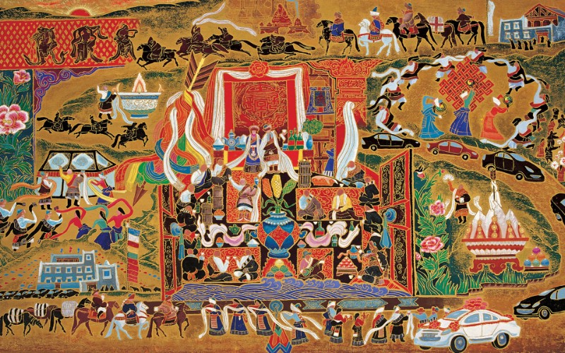 藏族祥巴版画 壁纸20壁纸 藏族祥巴版画壁纸 藏族祥巴版画图片 藏族祥巴版画素材 绘画壁纸 绘画图库 绘画图片素材桌面壁纸