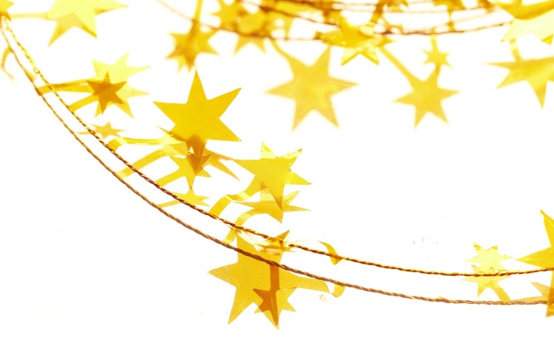  黄色星星装饰壁纸壁纸 圣诞新年装饰壁纸壁纸 圣诞新年装饰壁纸图片 圣诞新年装饰壁纸素材 节日壁纸 节日图库 节日图片素材桌面壁纸