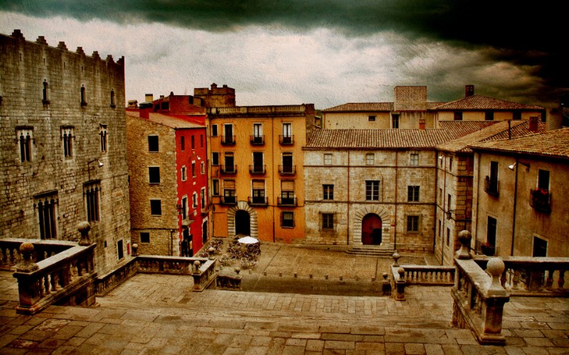 HDR 西班牙城市映像 怀旧风格 西班牙Girona 吉罗纳风景壁纸 HDR 西班牙城市映像壁纸 HDR 西班牙城市映像图片 HDR 西班牙城市映像素材 人文壁纸 人文图库 人文图片素材桌面壁纸