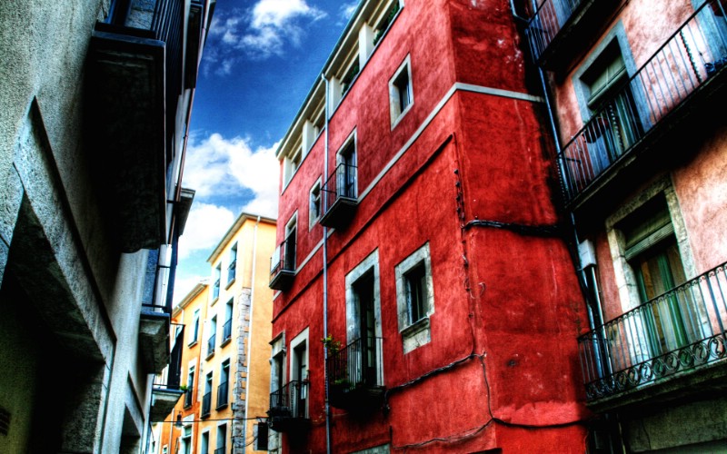 HDR 西班牙城市映像 红房子 西班牙 Girona 赫罗纳城市风景壁纸 HDR 西班牙城市映像壁纸 HDR 西班牙城市映像图片 HDR 西班牙城市映像素材 人文壁纸 人文图库 人文图片素材桌面壁纸