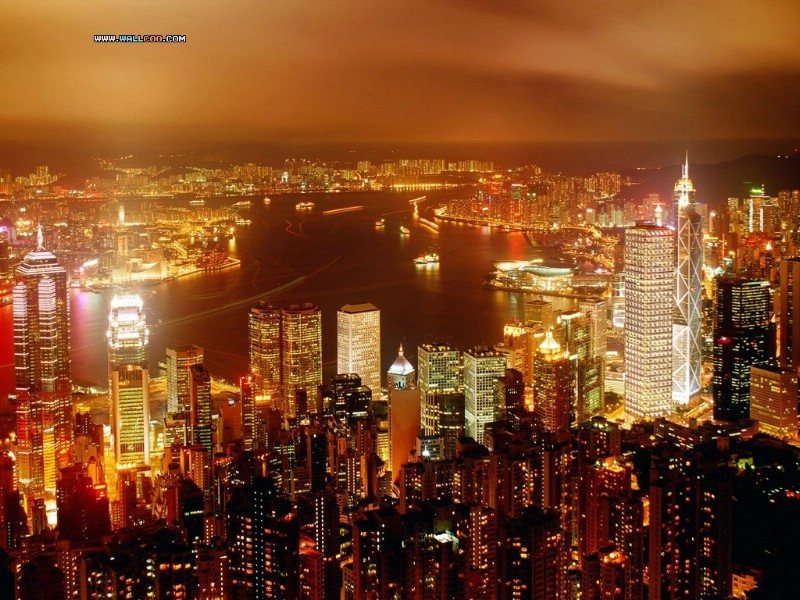  香港夜景 Desktop Wallpaper of Hong Kong China壁纸 世界都市夜景壁纸 世界都市夜景图片 世界都市夜景素材 人文壁纸 人文图库 人文图片素材桌面壁纸