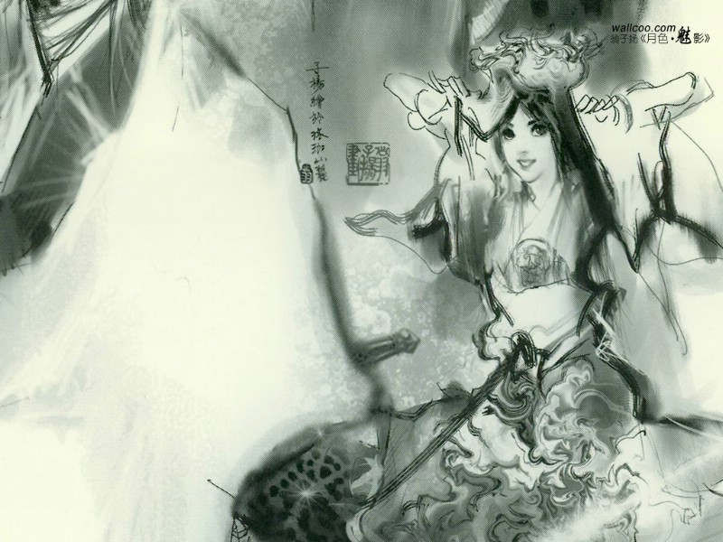  翁子扬插画集 月色魅影壁纸 《月色魅影 翁子扬》唯美插画壁纸壁纸 《月色魅影 翁子扬》唯美插画壁纸图片 《月色魅影 翁子扬》唯美插画壁纸素材 插画壁纸 插画图库 插画图片素材桌面壁纸