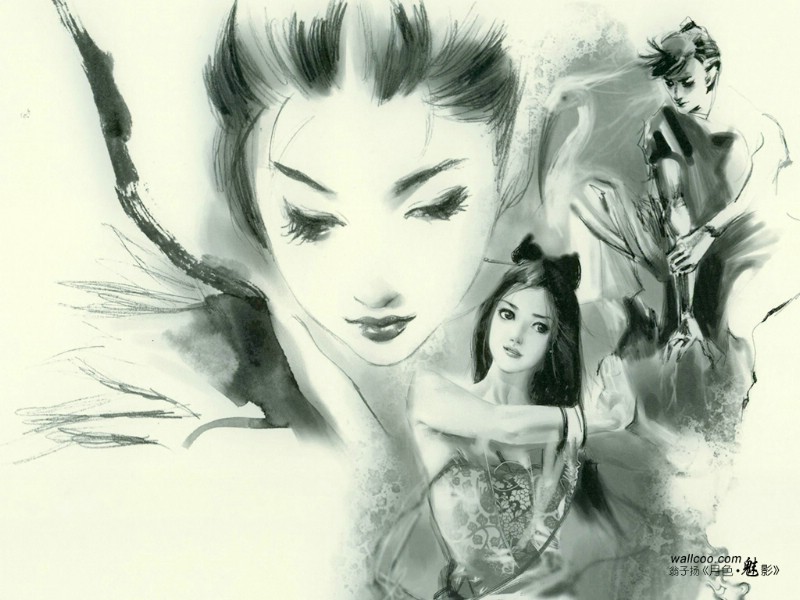  翁子扬插画集 月色魅影壁纸 《月色魅影 翁子扬》唯美插画壁纸壁纸 《月色魅影 翁子扬》唯美插画壁纸图片 《月色魅影 翁子扬》唯美插画壁纸素材 插画壁纸 插画图库 插画图片素材桌面壁纸