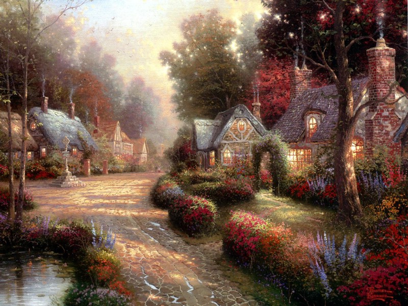  光影小径 田园小径油画壁纸壁纸 Thomas Kinkade 温馨田园风景油画系列(第一辑)壁纸 Thomas Kinkade 温馨田园风景油画系列(第一辑)图片 Thomas Kinkade 温馨田园风景油画系列(第一辑)素材 绘画壁纸 绘画图库 绘画图片素材桌面壁纸